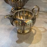 Silver metal tea and coffee set