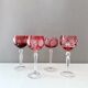 Collection of 4 crystal glasses