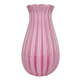 Vintage pink vase attributed to Archimede Seguso, Italy, 1950s.
