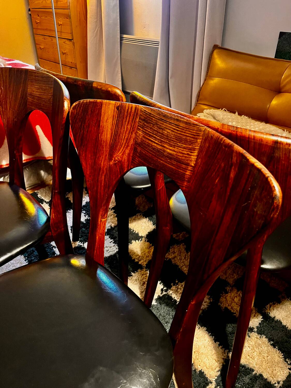 Set of 4 Scandinavian teak chairs