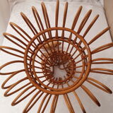 Vintage wicker pendant lamp