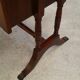 Bureau cuir anglais acajou