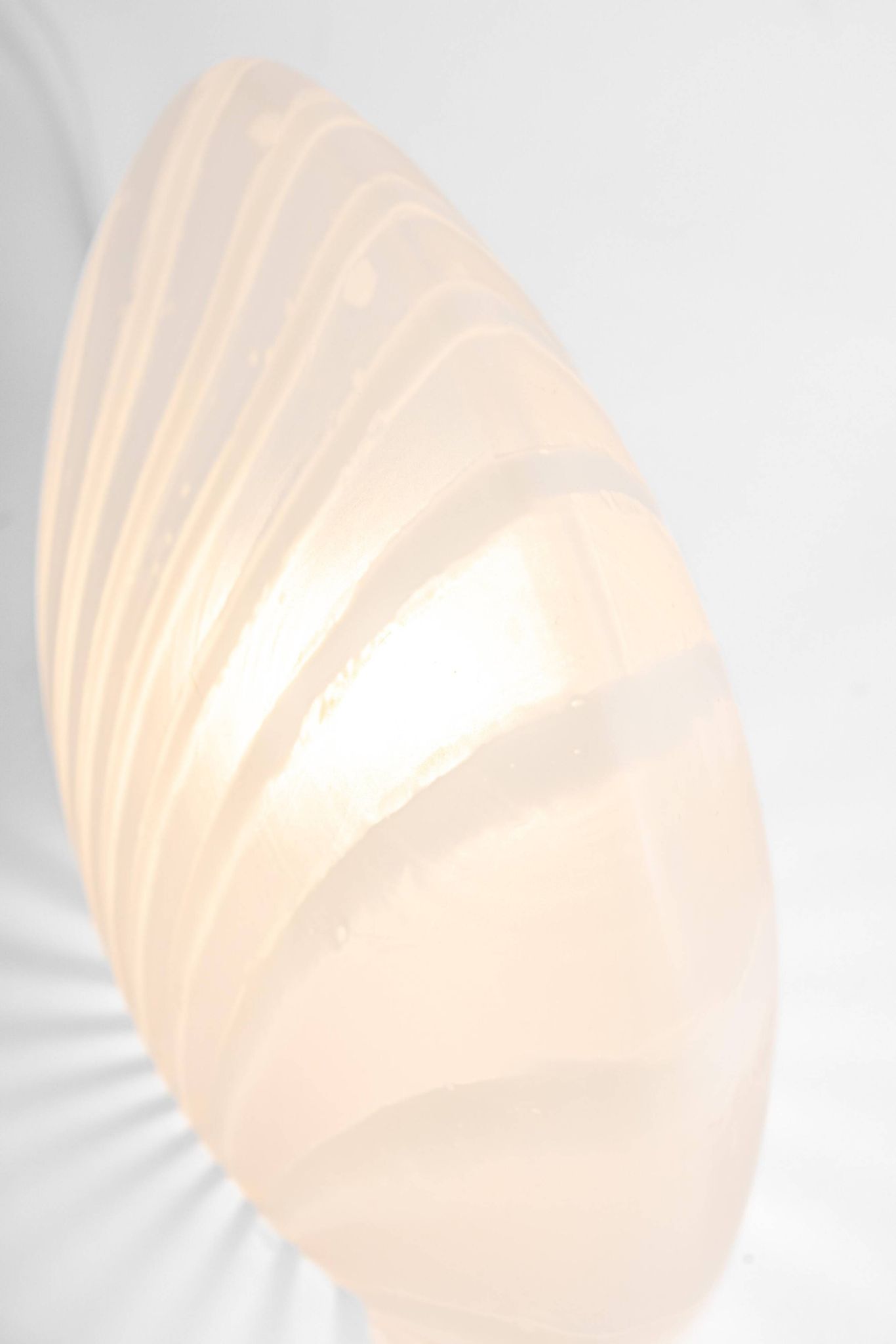 Table lamp in glass with zebra pattern by Peill & Putzler, Germany, 1970s.