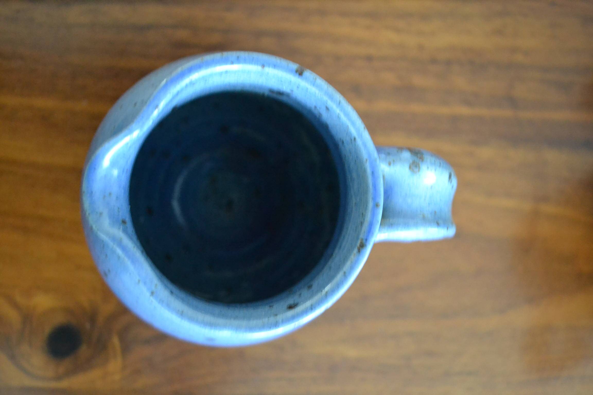 Blue stoneware jug