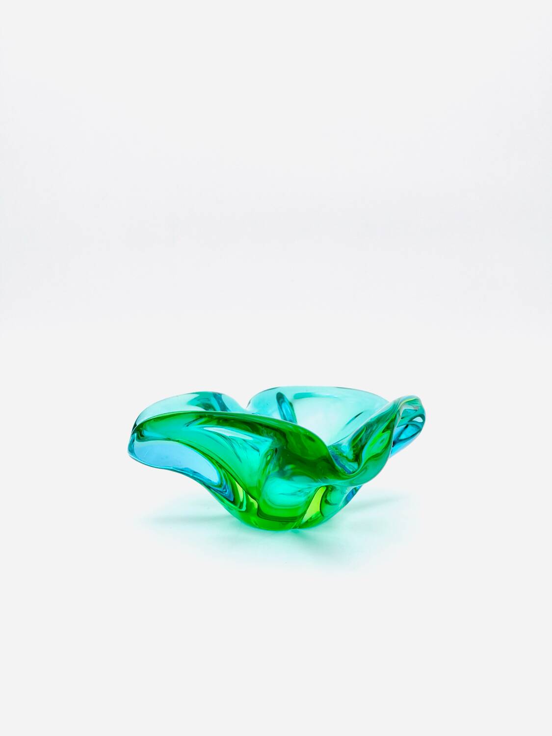 Rare Murano Vide-poche Ouraline Sommerso - Design by Flavio Poli - 1960