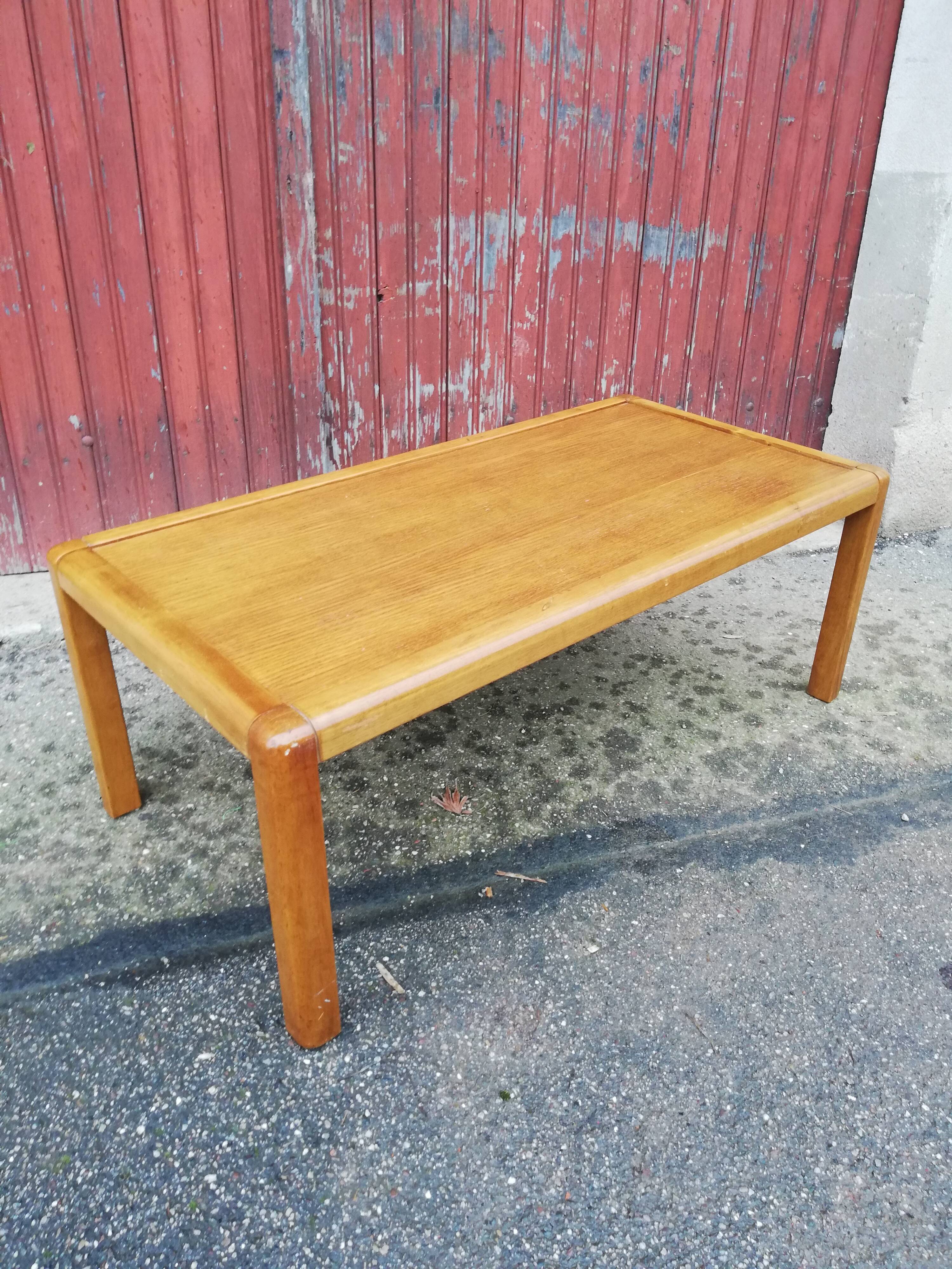 Table basse vintage bois