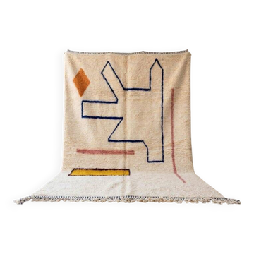 Tapis berbère en laine pure sur mesure 1,4/2,6 m