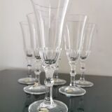 6 flûtes cristal neuves