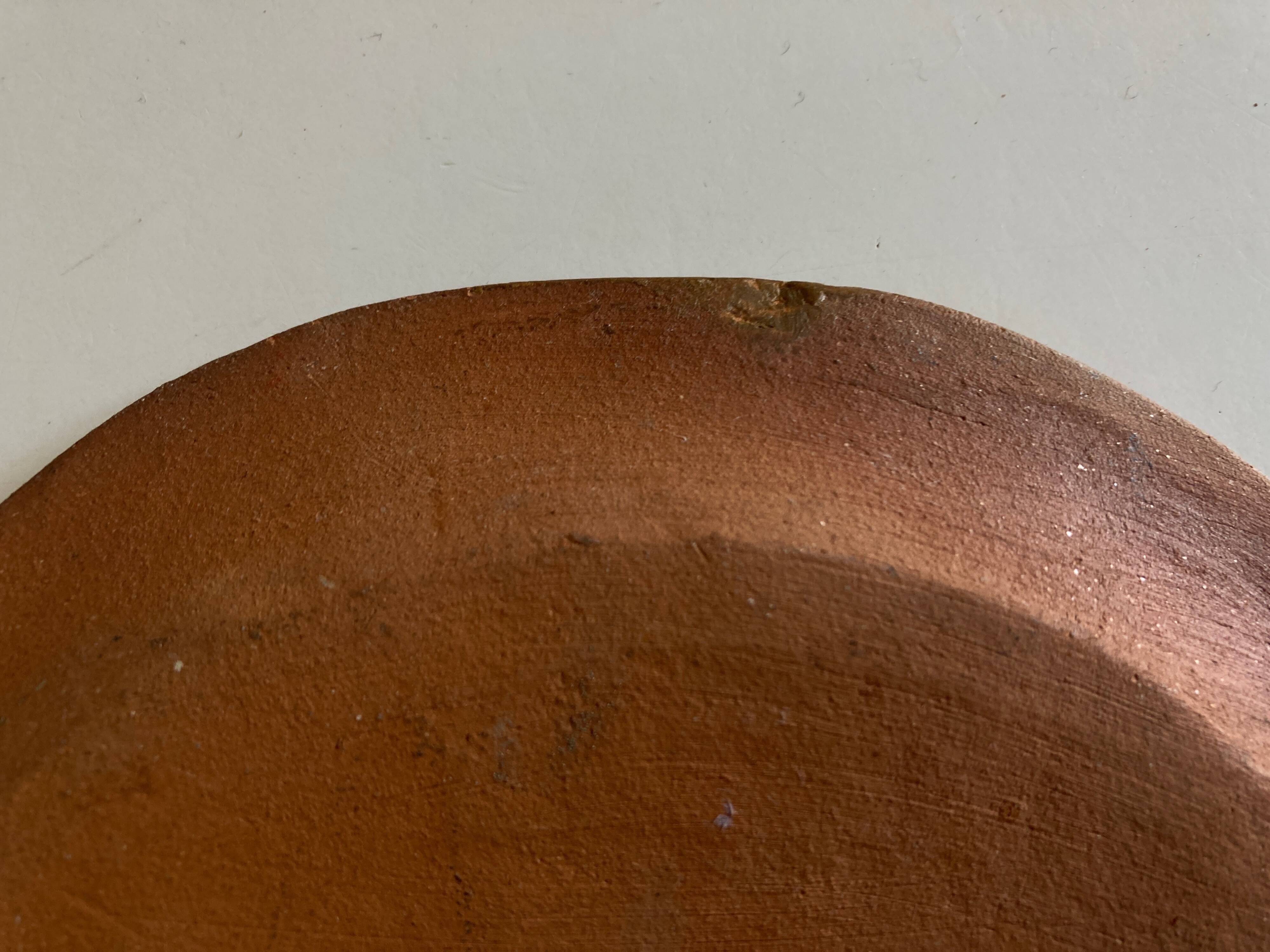 Empty fish pocket 1970s in glazed earthenware