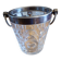 Crystal and Silver Metal Ice Bucket