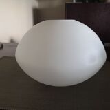 Large translucent white glass globe - Ufo shape - Space Age - 1950s/1960s