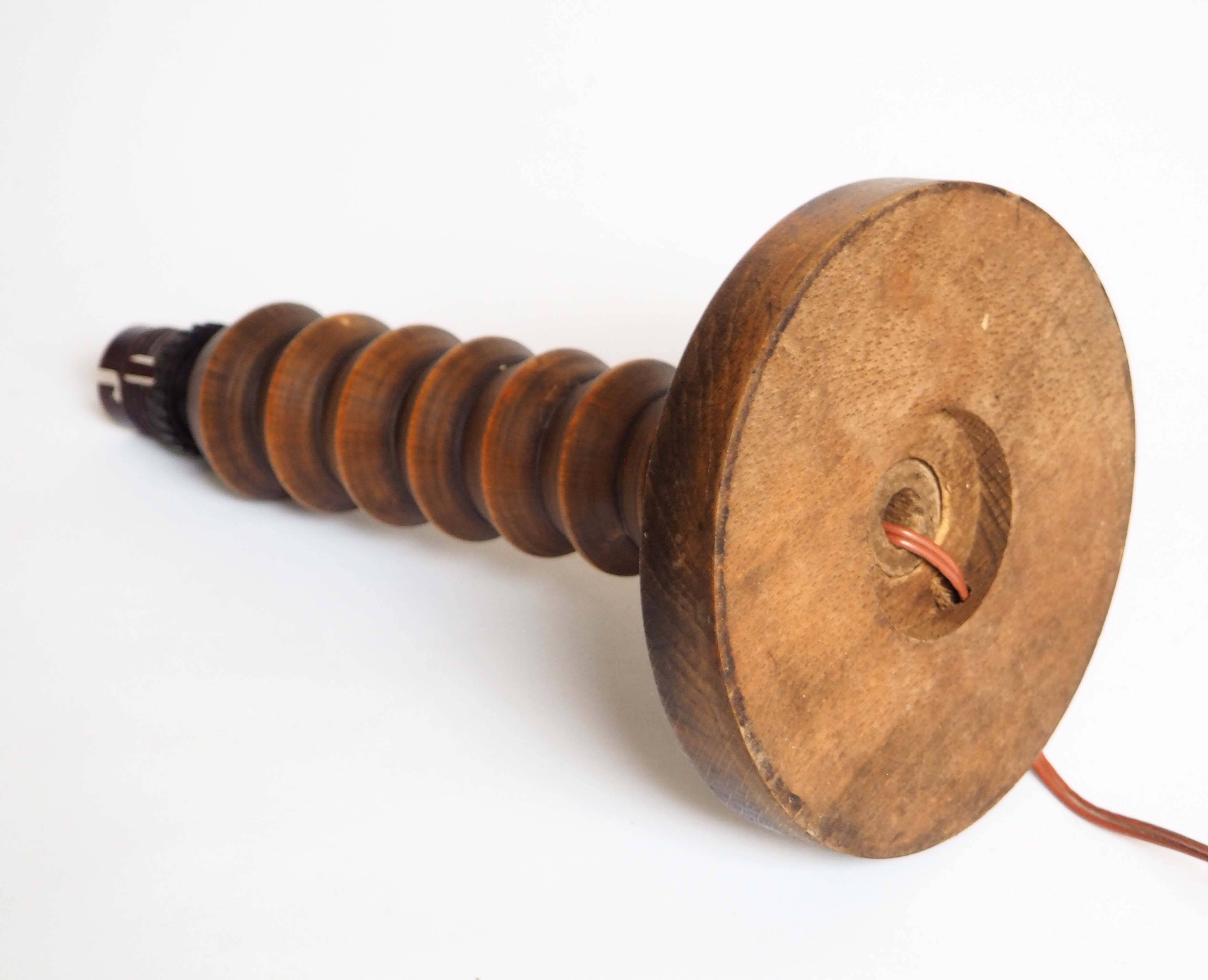 Dudouyt style wooden lamp base