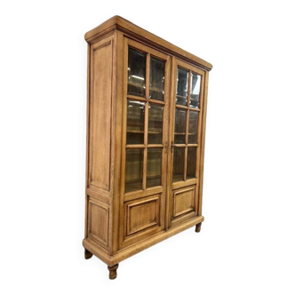Vintage wooden display cabinet / bookshelf / shelf