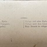 Old photography stereo, stereograph, luxury albumine 1903 Malaga, Spain