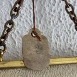 Miroir vintage 1920 triptyque barbier doré fleurs neuf bon marché - 28 x 60