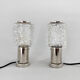 Pair of Mid-Century Chrome Table  Lamps, Kamenicky Senov, 1960's