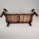 Biedermeier Walnut Veneer Sofa