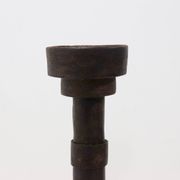 Objet cylindrique en grès brutaliste signé Studio Pottery années 1960