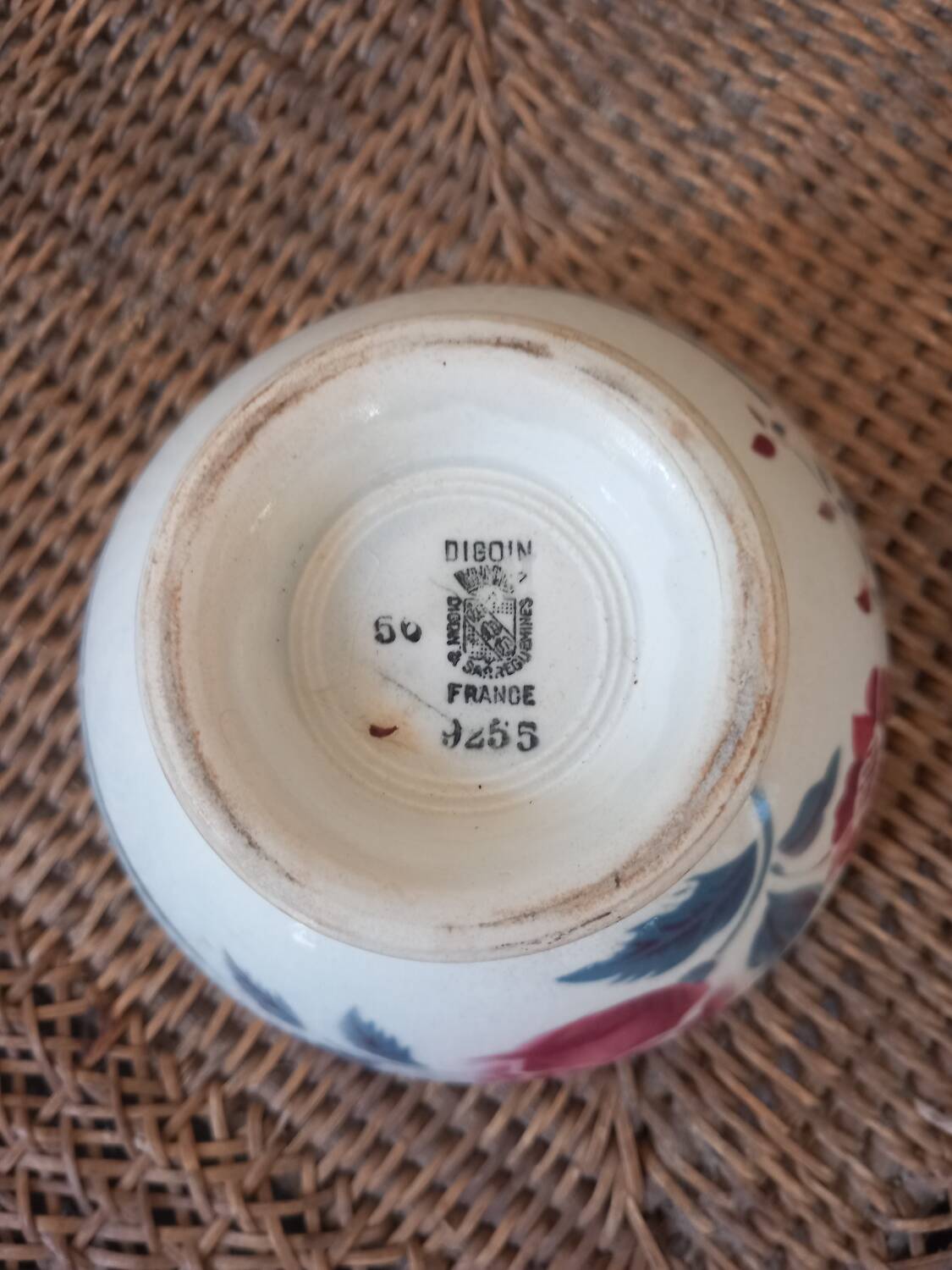 Old Digoin Sarreguemines bowl