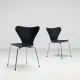 Arne Jacobsen set of eight 3107 Butterfly dining chairs Fritz Hansen Denmark 1967
