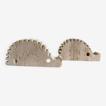 Hedgehogs in travertine, Fratelli Mannelli, Italy, 1970s