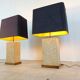 Pair of pierre de France table lamps, 1970s