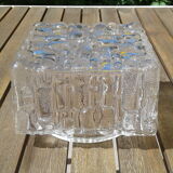 Molded glass ceiling lamp