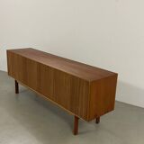 Danish teak tambour door Sideboard by Bernt Petersen 60s