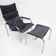 He1106 Lounge Chair with Ottoman by Hans Eichenberger for Strässle, 1970s