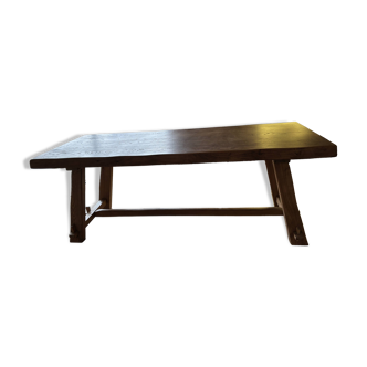 Brutalist elm table