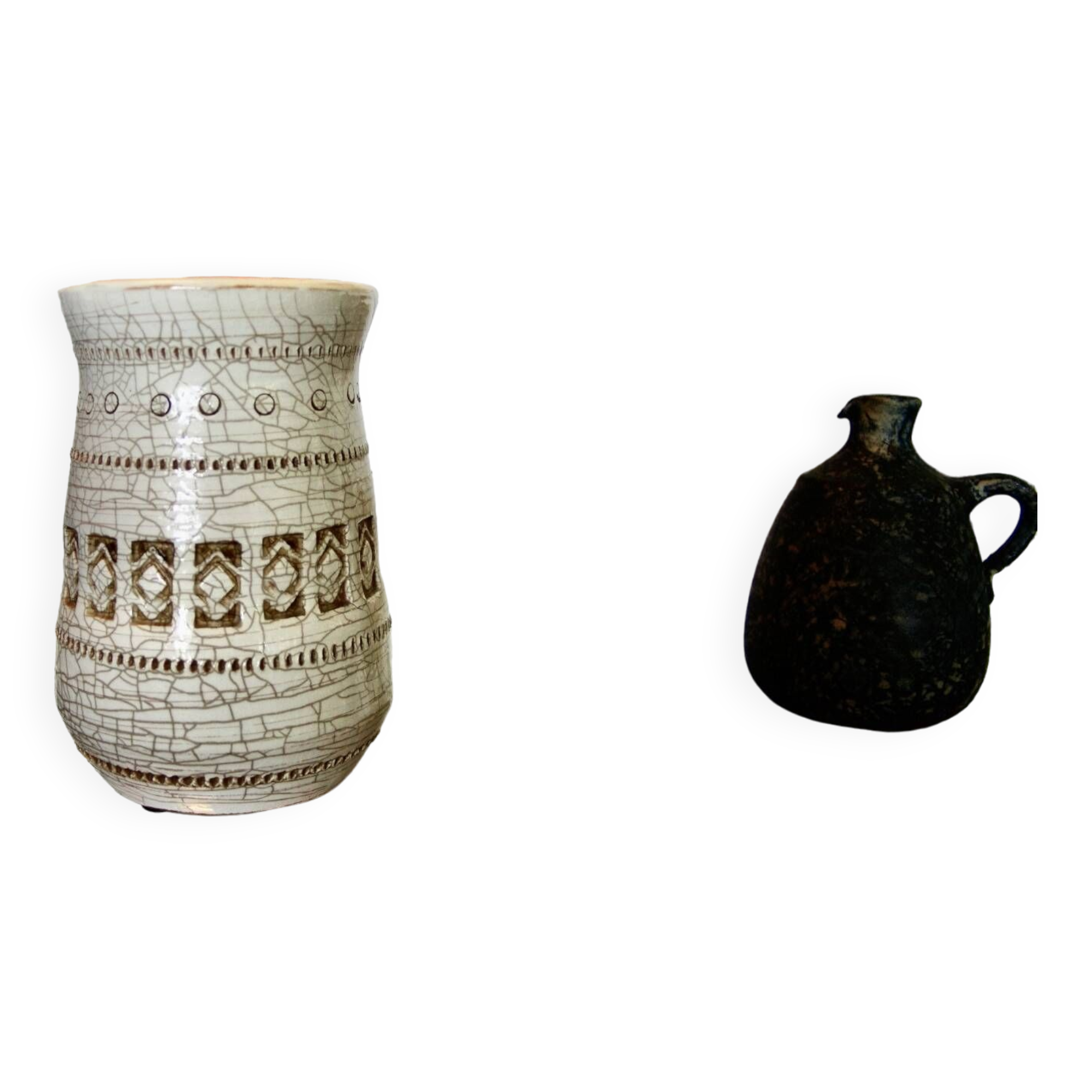 Vintage ceramic vase attributed to jean besnard