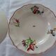 4 plates sarreguemines, hollow faience flowers strasbourg