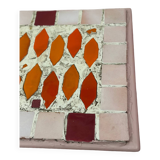 Side table console mosaic pink orange original vintage charm colourful