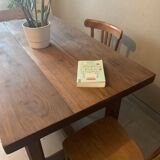 Vintage solid wood farmhouse table.