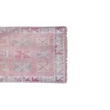 Vintage Turkish rug from Oushak, hand-woven 87x297 cm