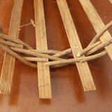 Vintage rattan plant holder