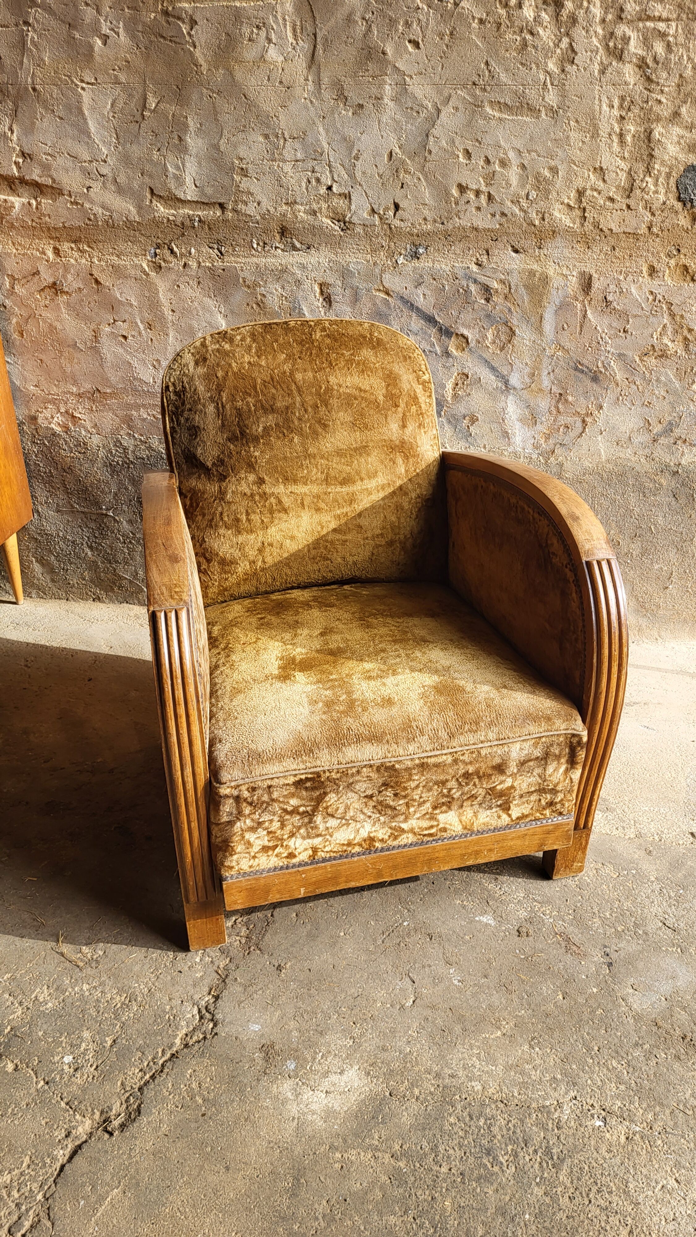 Art deco club armchair