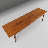 Large French rustic farmhouse table 19th century