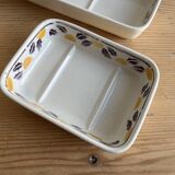 Bathroom set / earthenware soap dish Digoin Sarreguemines