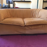 Alcantara leather sofa 2 places