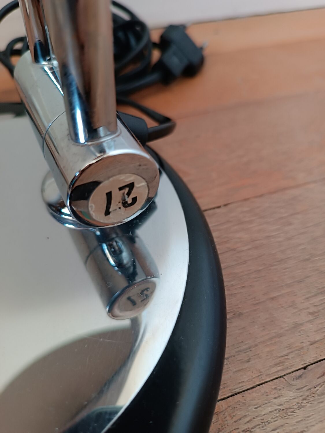 Mushroom swivel desk lamp, Aluminor , vintage 70s