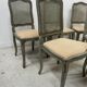 Suite de six chaises de style Louis XV en hetre laqué XX siècle
