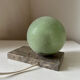 Art Deco marble granite glass globe ball table lamp