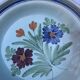 Grand plat faience polyvhtome XIXème