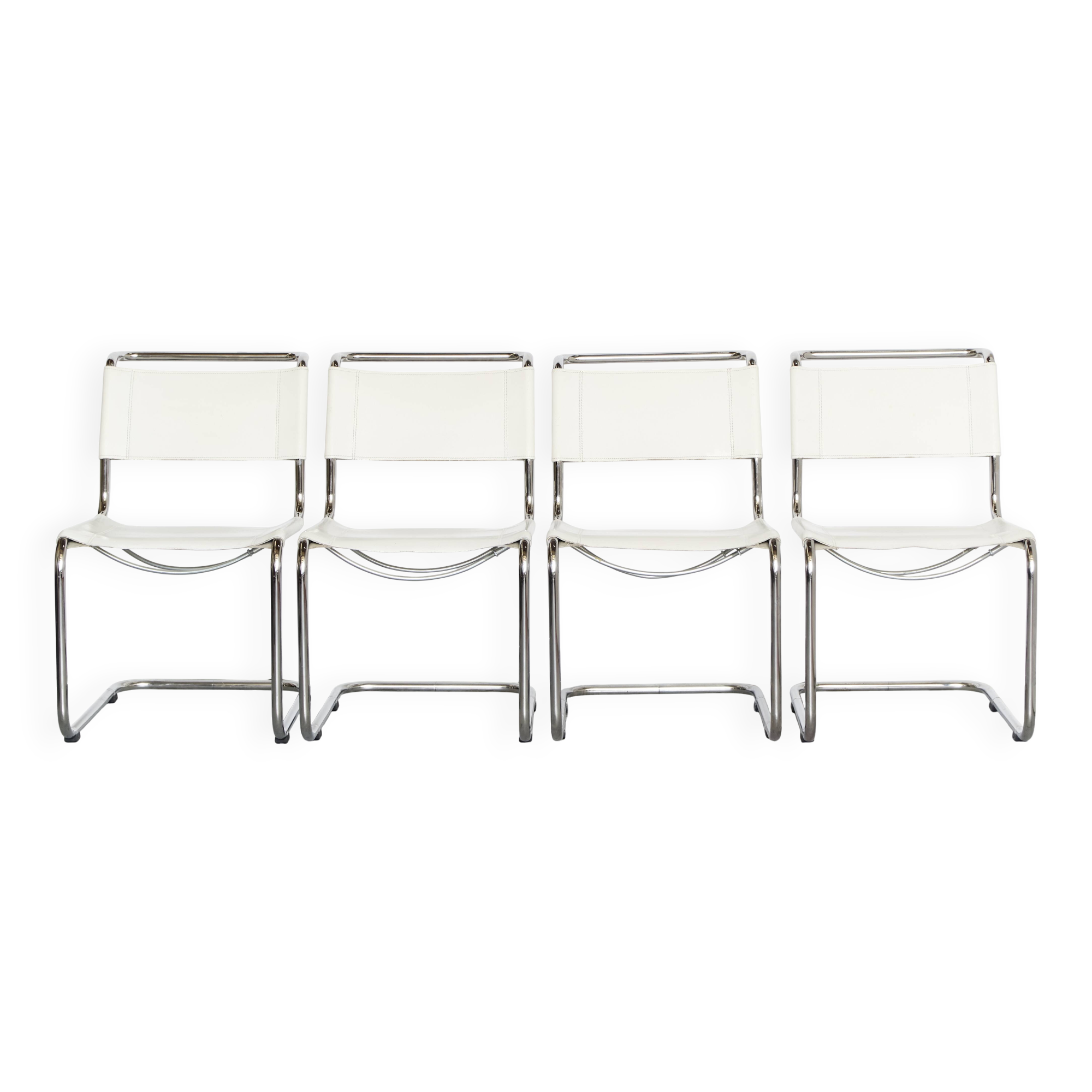 Chaises  S33 Mart Stam Thonet, lot de 4