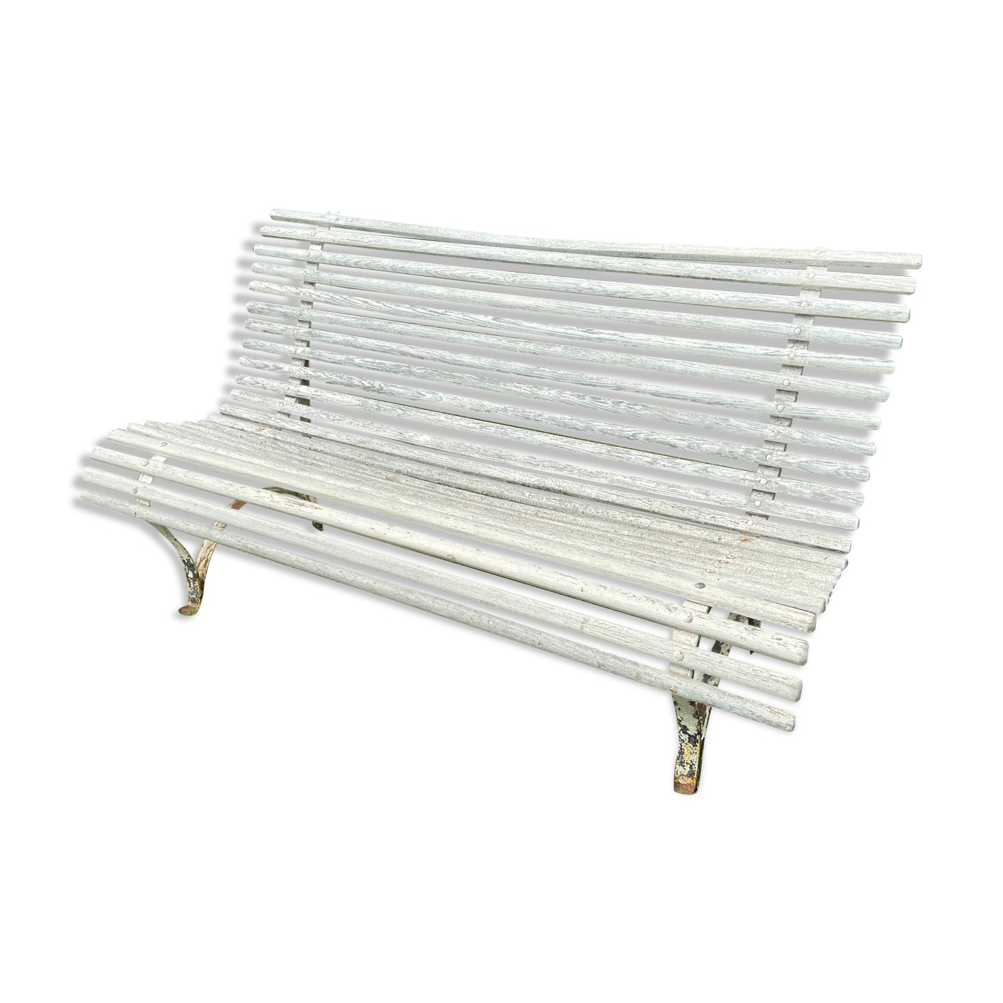 Banc vintage de jardin des années 60