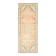 Vintage Turkish Hand-Knotted Wool Cotton Orange Runner Rug  118x304