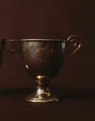 Vintage silver plated milk and sugar set