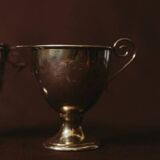 Vintage silver plated milk and sugar set