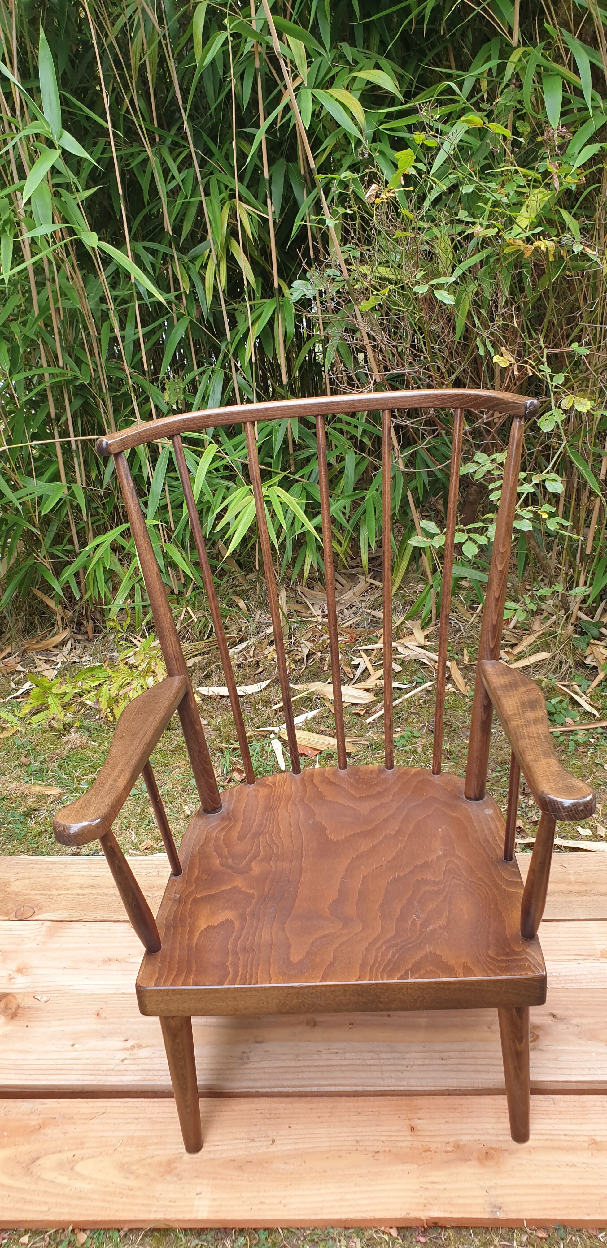 Baumann fan armchair pair